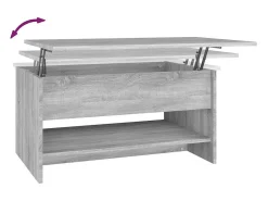 Mesa de centro | Mesa de apoio 80x50x40 cm derivados de madeira sonoma^ Mesa De Centro