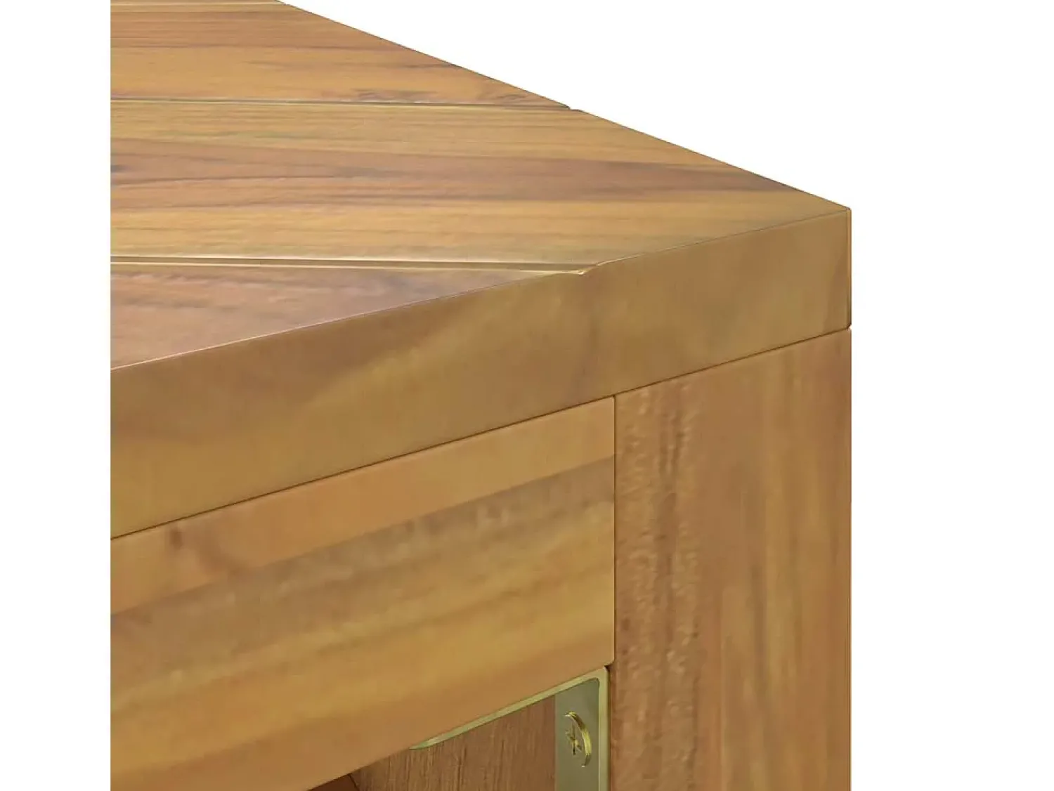 Mesa De Centro* Mesa de centro | Mesa de apoio | Mesa de café 110x60x38 cm madeira maciça teca Castanho