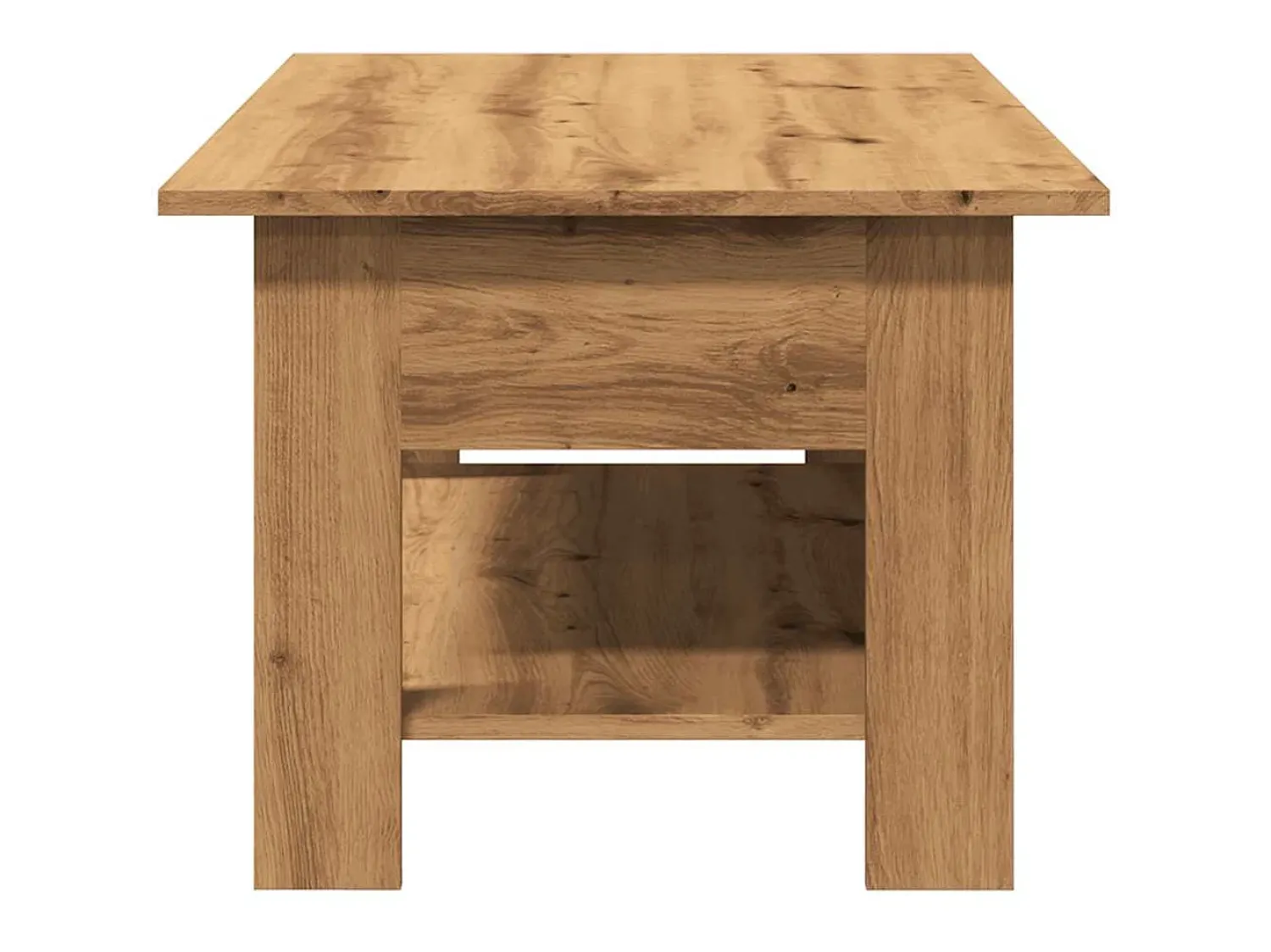 Mesa De Centro* Mesa de centro | Mesa de apoio | Mesa de café 102x55x42cm derivados de madeira carvalho artisiano Castanho
