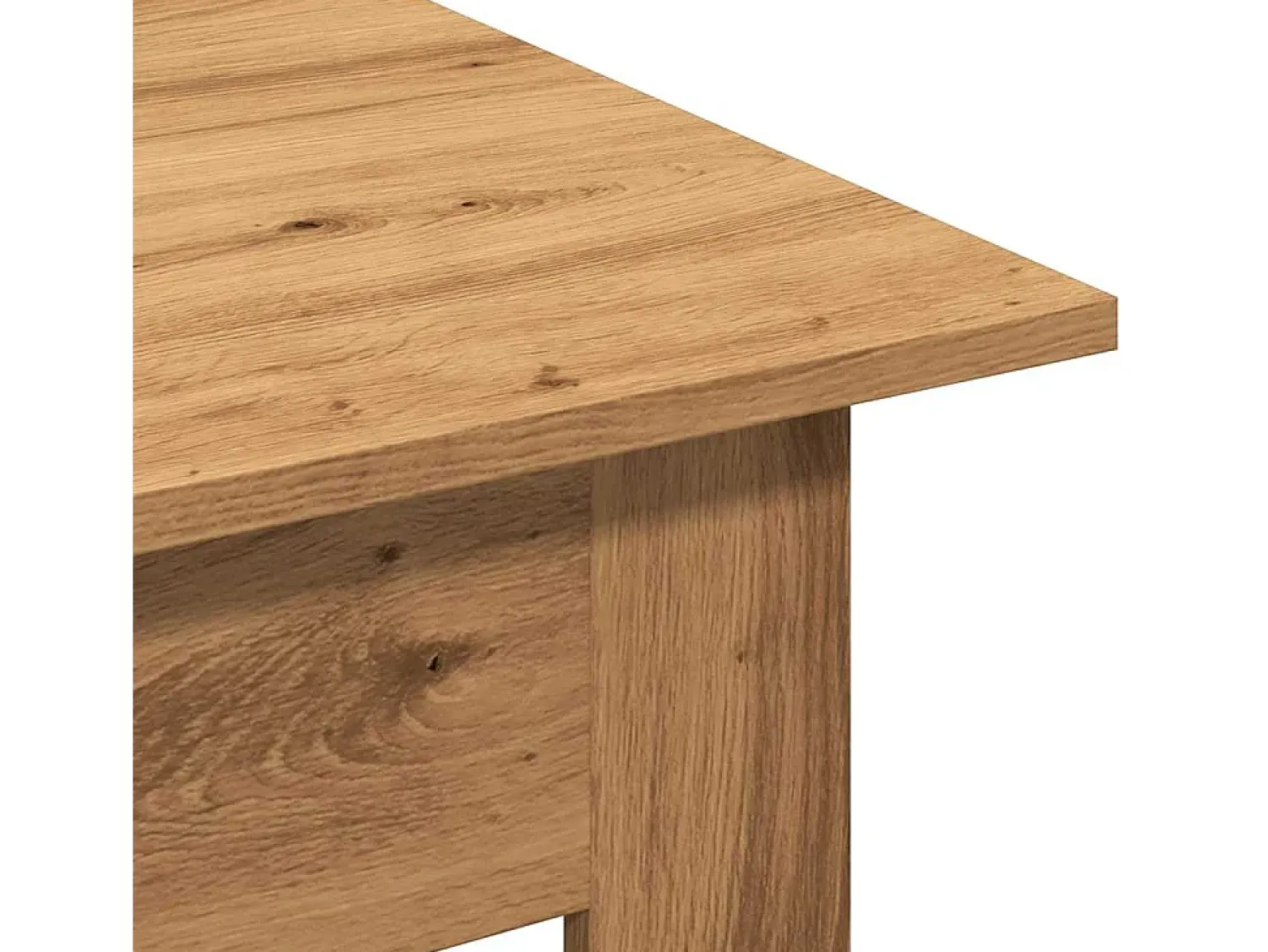 Mesa De Centro* Mesa de centro | Mesa de apoio | Mesa de café 102x55x42cm derivados de madeira carvalho artisiano Castanho