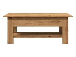 Mesa De Centro* Mesa de centro | Mesa de apoio | Mesa de café 102x55x42cm derivados de madeira carvalho artisiano Castanho