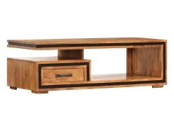Mesa de centro | Mesa de apoio | Mesa de café 100x45x33 cm madeira de acácia maciça^ Mesa De Centro