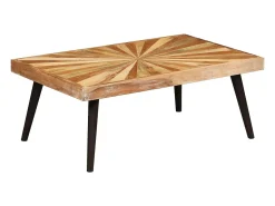 Sale Mesa de centro | Mesa de apoio madeira de mangueira maciça 90x55x36 cm Castanho
