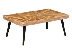 Sale Mesa de centro | Mesa de apoio madeira de mangueira maciça 90x55x36 cm Castanho