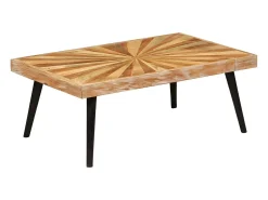 Sale Mesa de centro | Mesa de apoio madeira de mangueira maciça 90x55x36 cm Castanho