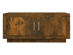 Mesa de centro | Mesa de apoio 102x50x45 cm derivados madeira carvalho fumado^ Mesa De Centro