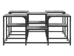 Mesa De Centro* Mesa de centro | Mesa de apoio 91x91x40 cm derivados de madeira sonoma Cinzento