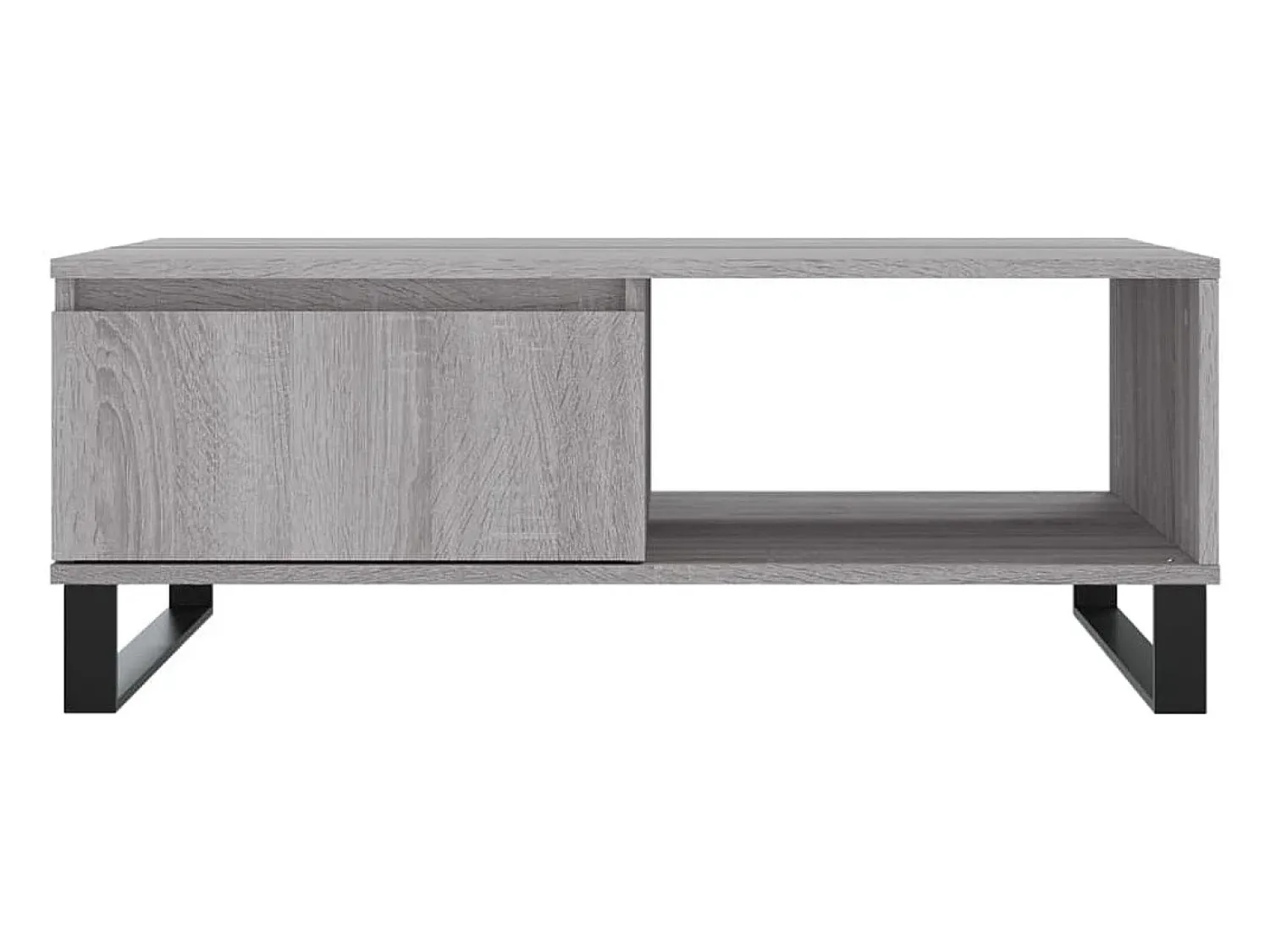 Mesa De Centro* Mesa de centro | Mesa de apoio 90x60x35 cm derivados de madeira sonoma Cinzento