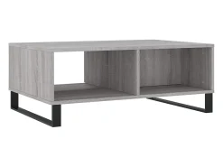 Mesa De Centro* Mesa de centro | Mesa de apoio 90x60x35 cm derivados de madeira sonoma Cinzento