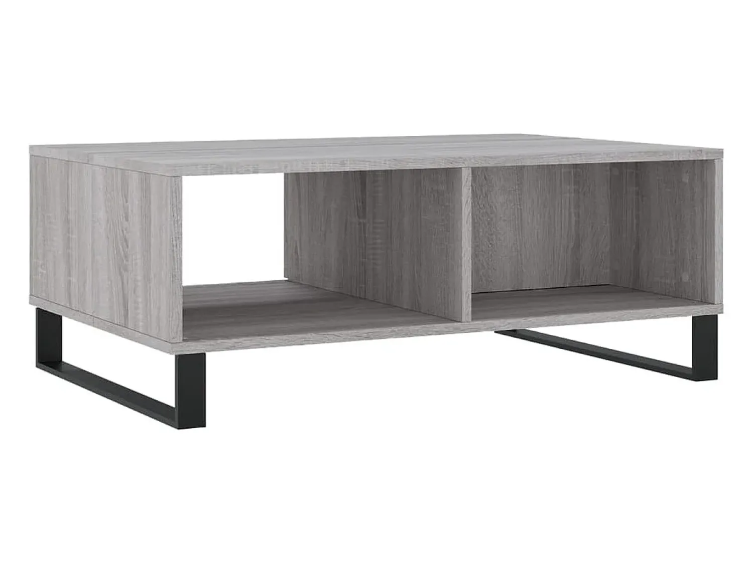 Mesa De Centro* Mesa de centro | Mesa de apoio 90x60x35 cm derivados de madeira sonoma Cinzento