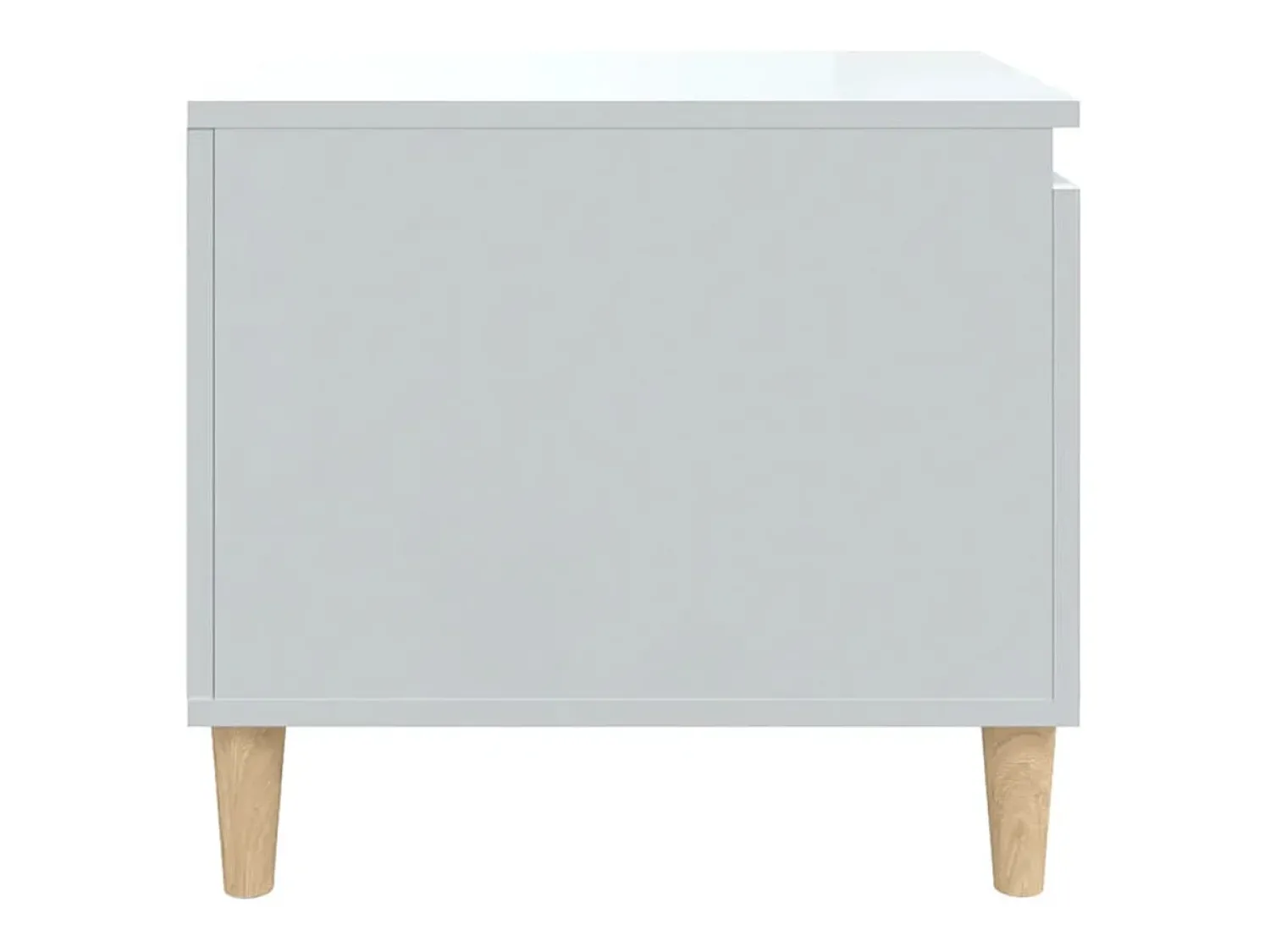 Discount Mesa de centro | Mesa de apoio 100x50x45 cm derivados madeira brilhante Branco