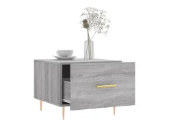Clearance Mesa de centro | Mesa de apoio 50x50x40 cm derivados madeira sonoma cinza Cinzento