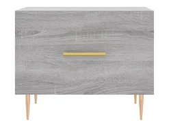 Clearance Mesa de centro | Mesa de apoio 50x50x40 cm derivados madeira sonoma cinza Cinzento