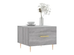 Clearance Mesa de centro | Mesa de apoio 50x50x40 cm derivados madeira sonoma cinza Cinzento