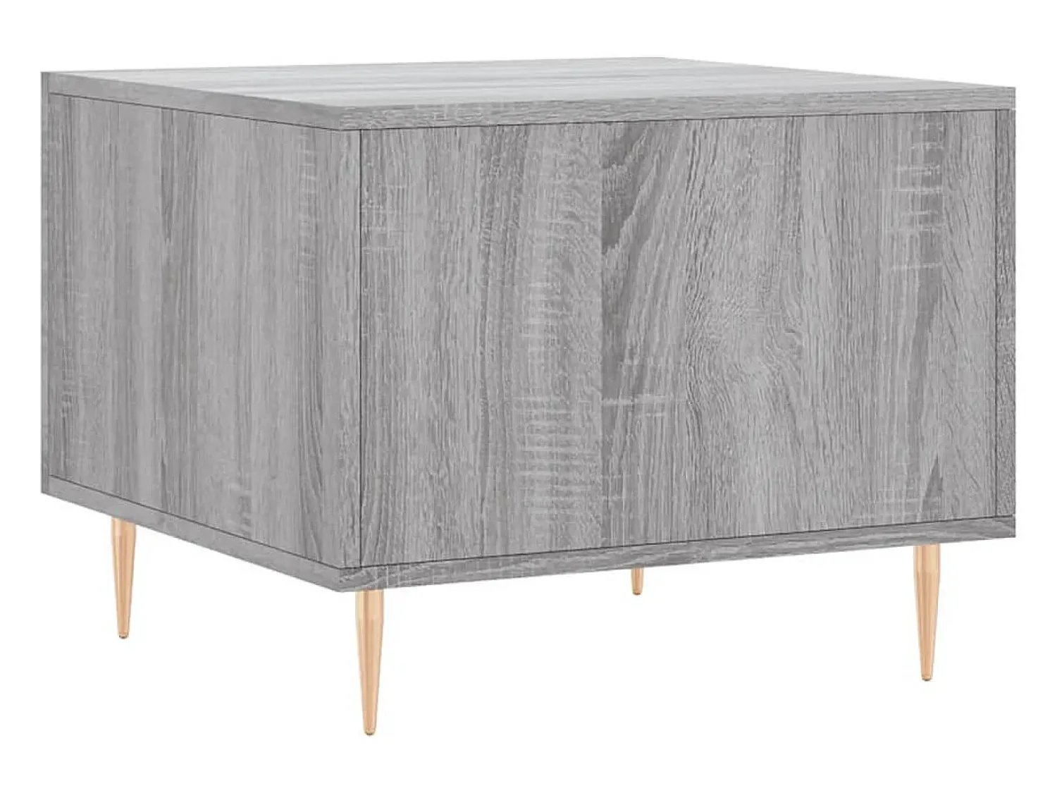 Clearance Mesa de centro | Mesa de apoio 50x50x40 cm derivados madeira sonoma cinza Cinzento