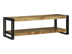Mesa de centro | Mesa de apoio | Mesa de café Madeira de mangueira maciça^ Mesa De Centro