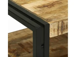 Mesa de centro | Mesa de apoio | Mesa de café Madeira de mangueira maciça^ Mesa De Centro