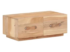 Mesa De Centro| Mesa de centro | Mesa de apoio | Mesa de café 90x50x35 cm madeira recuperada maciça Castanho