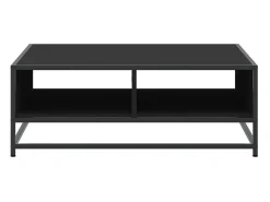 Clearance Mesa de centro | Mesa de apoio 80x80x30 cm derivados de madeira/metal Preto