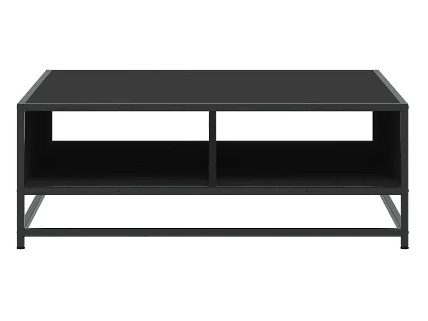 Clearance Mesa de centro | Mesa de apoio 80x80x30 cm derivados de madeira/metal Preto