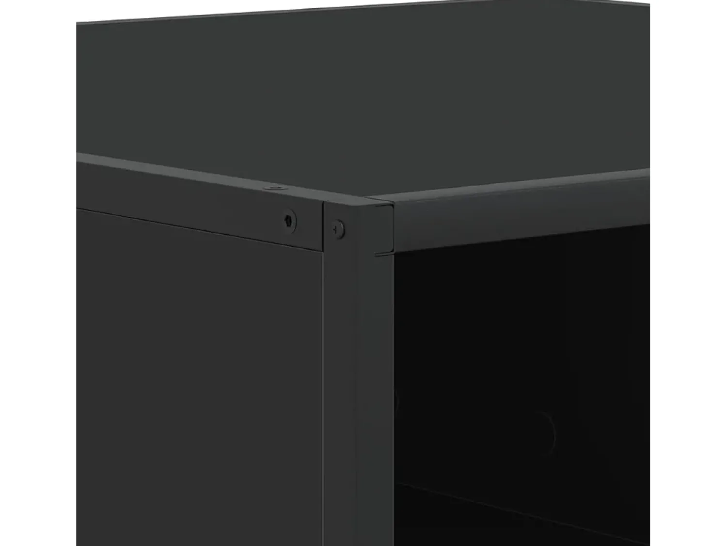 Clearance Mesa de centro | Mesa de apoio 80x80x30 cm derivados de madeira/metal Preto