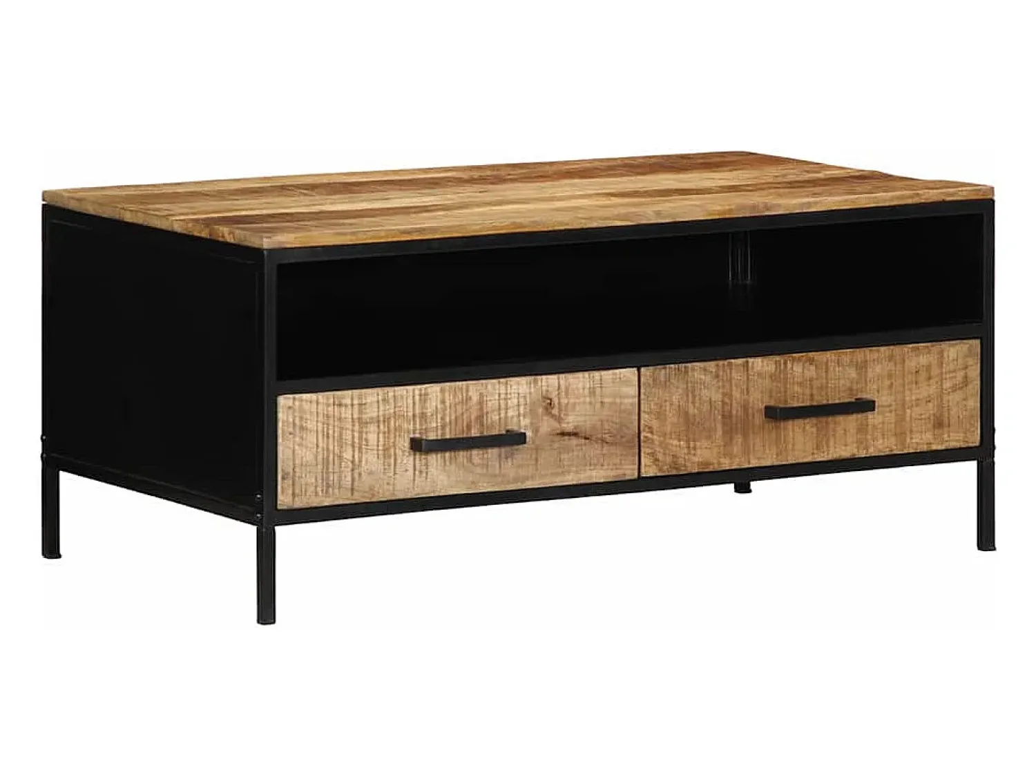 Mesa De Centro* Mesa de centro | Mesa de apoio | Mesa de café com gaveta 90x50x40 cm Castanho