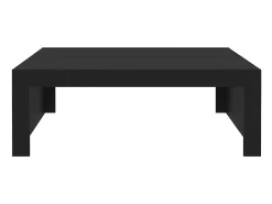Hot Mesa de centro | Mesa de apoio 100x100x35 cm derivados de madeira Preto