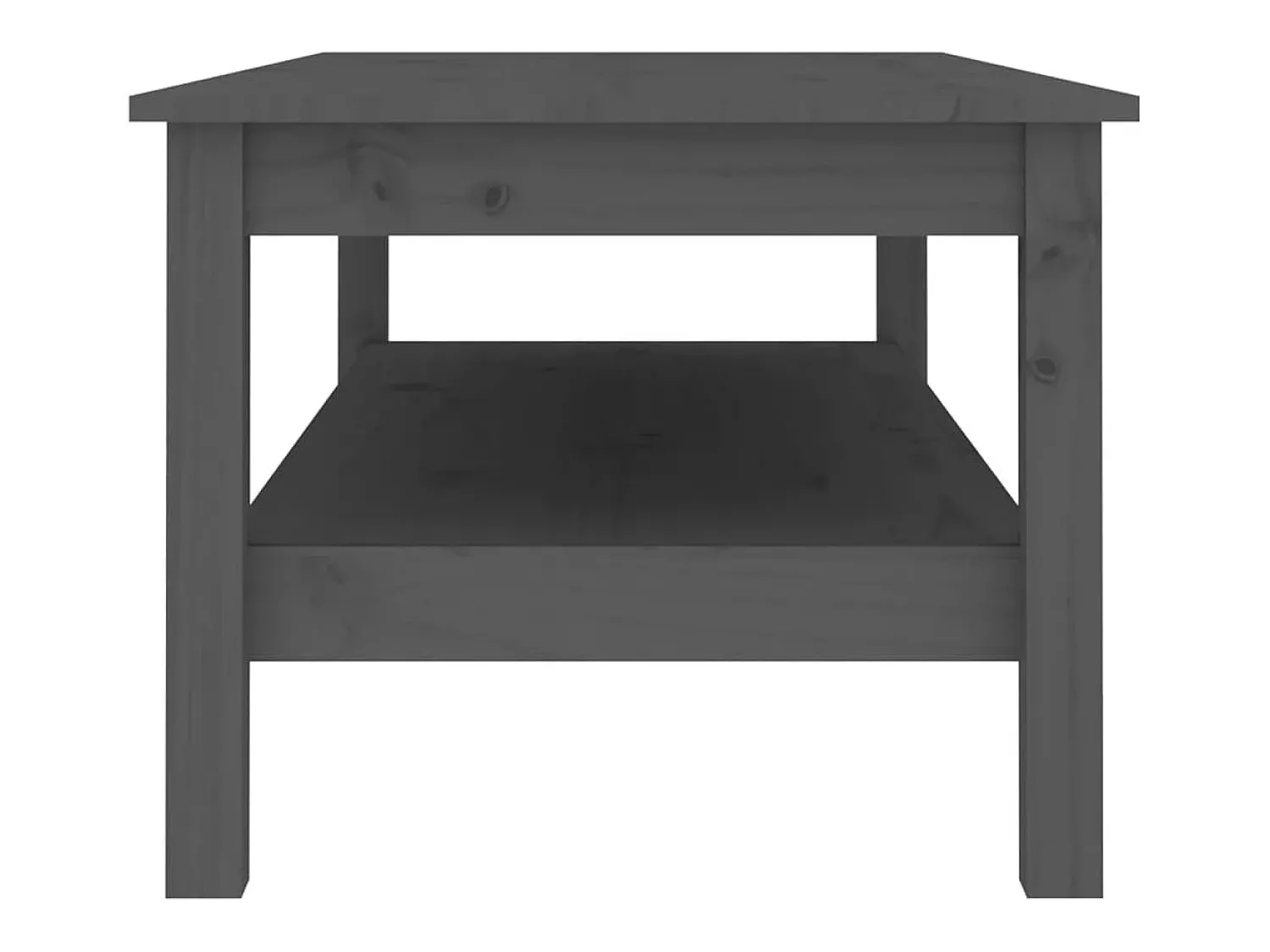Mesa De Centro* Mesa de centro | Mesa de apoio 110x50x40 cm pinho maciço cinza Cinzento