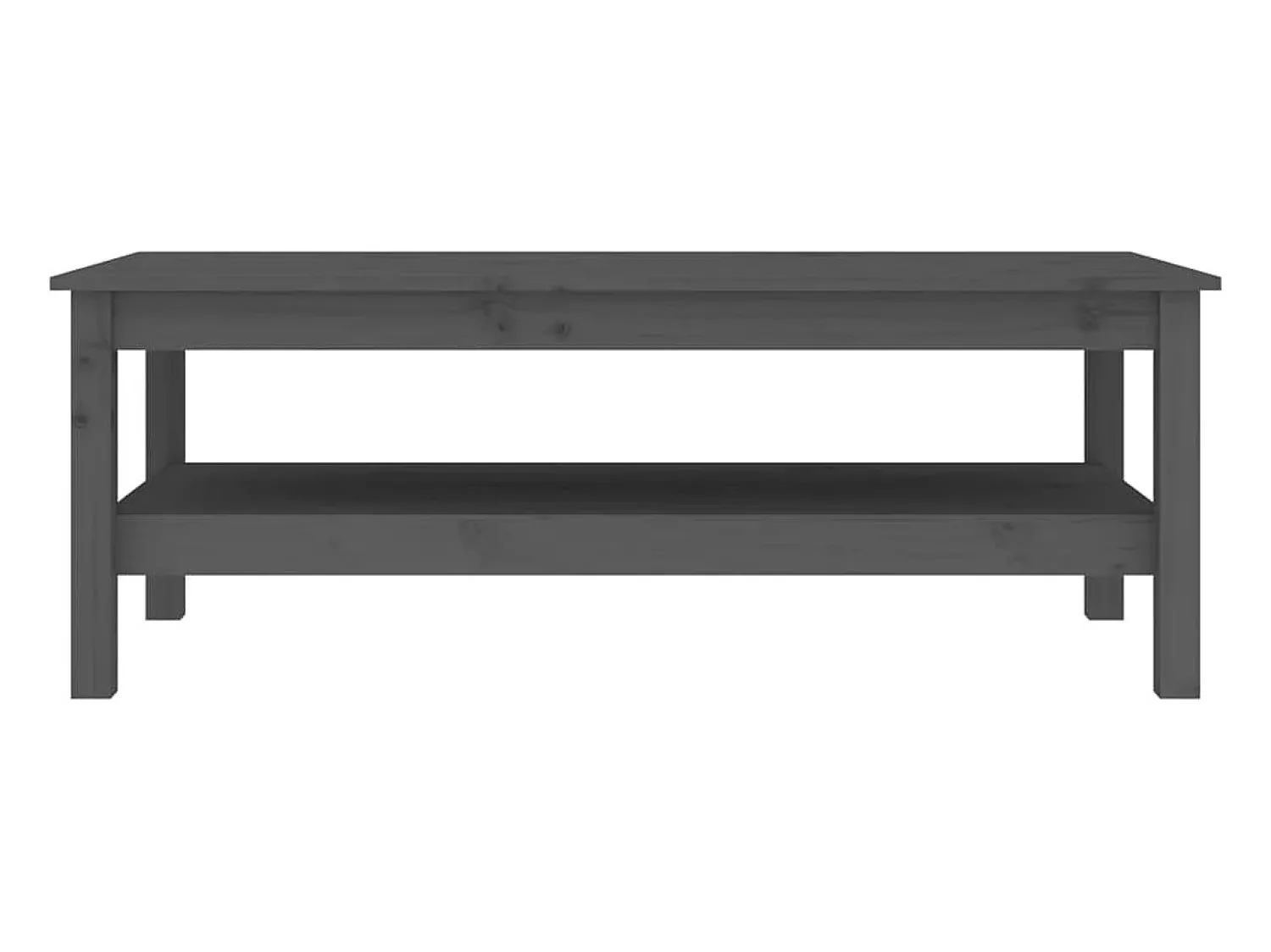Mesa De Centro* Mesa de centro | Mesa de apoio 110x50x40 cm pinho maciço cinza Cinzento