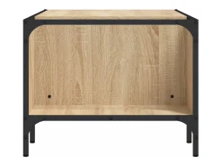 Mesa de centro | Mesa de apoio | Mesa de café c/ prateleira derivados de madeira carvalho sonoma^ Mesa De Centro