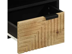 Mesa De Centro* Mesa de centro | Mesa de apoio 80x54x40 cm madeira de mangueira maciça Castanho