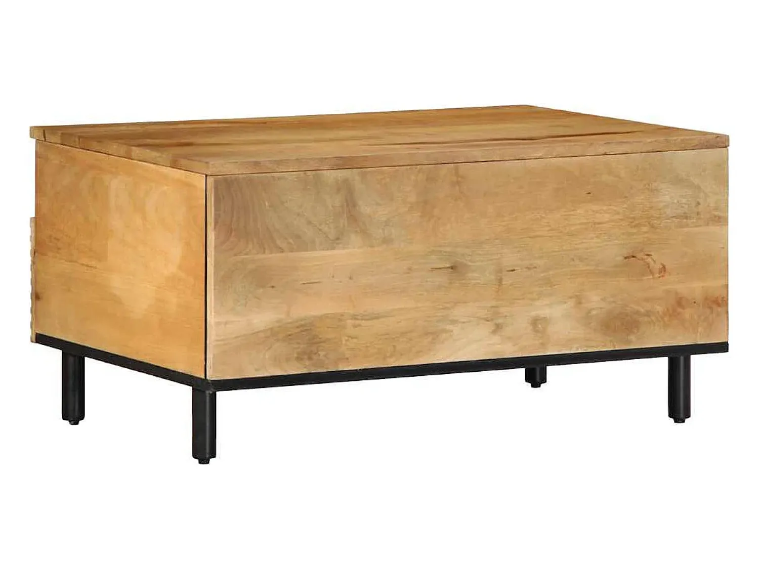 Mesa De Centro* Mesa de centro | Mesa de apoio 80x54x40 cm madeira de mangueira maciça Castanho