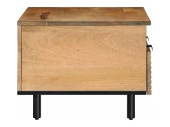 Mesa De Centro* Mesa de centro | Mesa de apoio 80x54x40 cm madeira de mangueira maciça Castanho