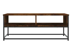 Hot Mesa de centro | Mesa de apoio 100x51x40 cm derivados madeira carvalho fumado Castanho