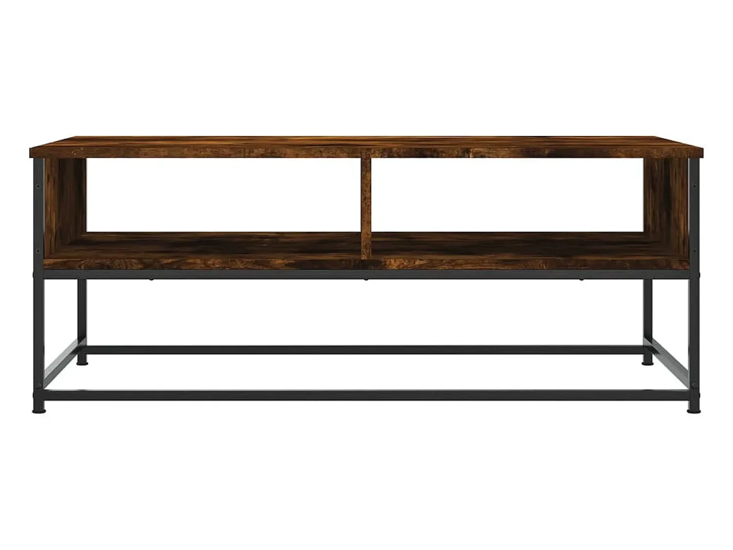 Hot Mesa de centro | Mesa de apoio 100x51x40 cm derivados madeira carvalho fumado Castanho