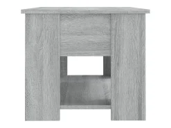 New Mesa de centro | Mesa de apoio 79x49x41 cm derivados de madeira sonoma Cinzento