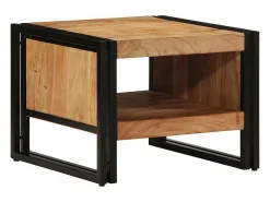Mesa De Centro| Mesa de centro | Mesa de apoio | Mesa de café 50x50x38 cm madeira de acácia maciça Castanho