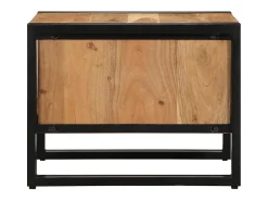 Mesa De Centro| Mesa de centro | Mesa de apoio | Mesa de café 50x50x38 cm madeira de acácia maciça Castanho