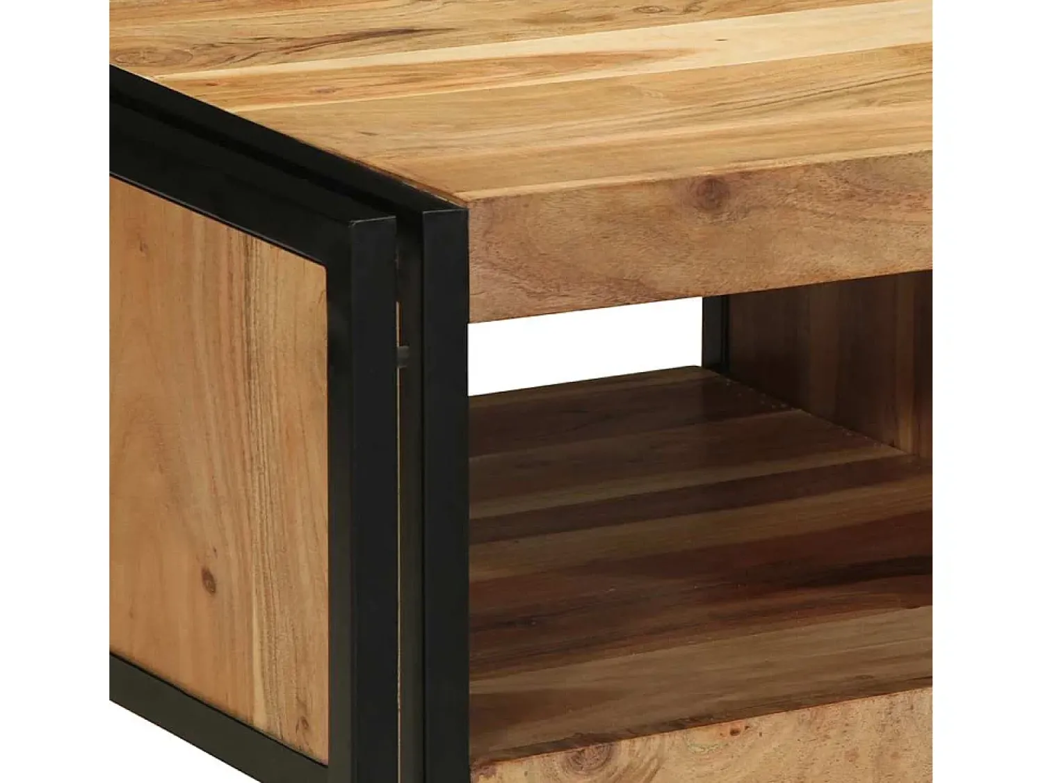 Mesa De Centro| Mesa de centro | Mesa de apoio | Mesa de café 50x50x38 cm madeira de acácia maciça Castanho
