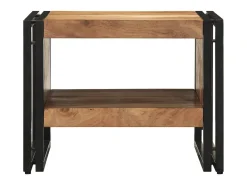 Mesa De Centro| Mesa de centro | Mesa de apoio | Mesa de café 50x50x38 cm madeira de acácia maciça Castanho
