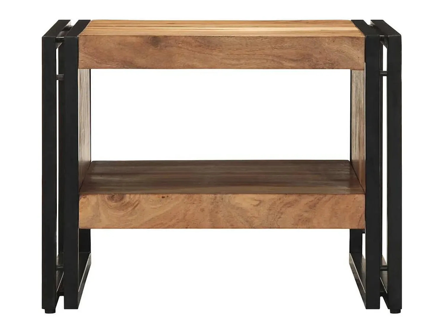 Mesa De Centro| Mesa de centro | Mesa de apoio | Mesa de café 50x50x38 cm madeira de acácia maciça Castanho