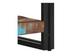 Mesa De Centro* Mesa de centro | Mesa de apoio 70x50x38 cm madeira maciça recuperada Multicor