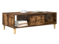 Mesa de centro | Mesa de apoio Carvalho fumado 103.5x60x35 cm^ Mesa De Centro