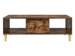 Mesa de centro | Mesa de apoio Carvalho fumado 103.5x60x35 cm^ Mesa De Centro