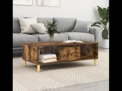 Mesa de centro | Mesa de apoio Carvalho fumado 103.5x60x35 cm^ Mesa De Centro