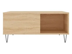 Mesa de centro | Mesa de apoio 80x80x36.5 cm derivados madeira carvalho sonoma^ Mesa De Centro