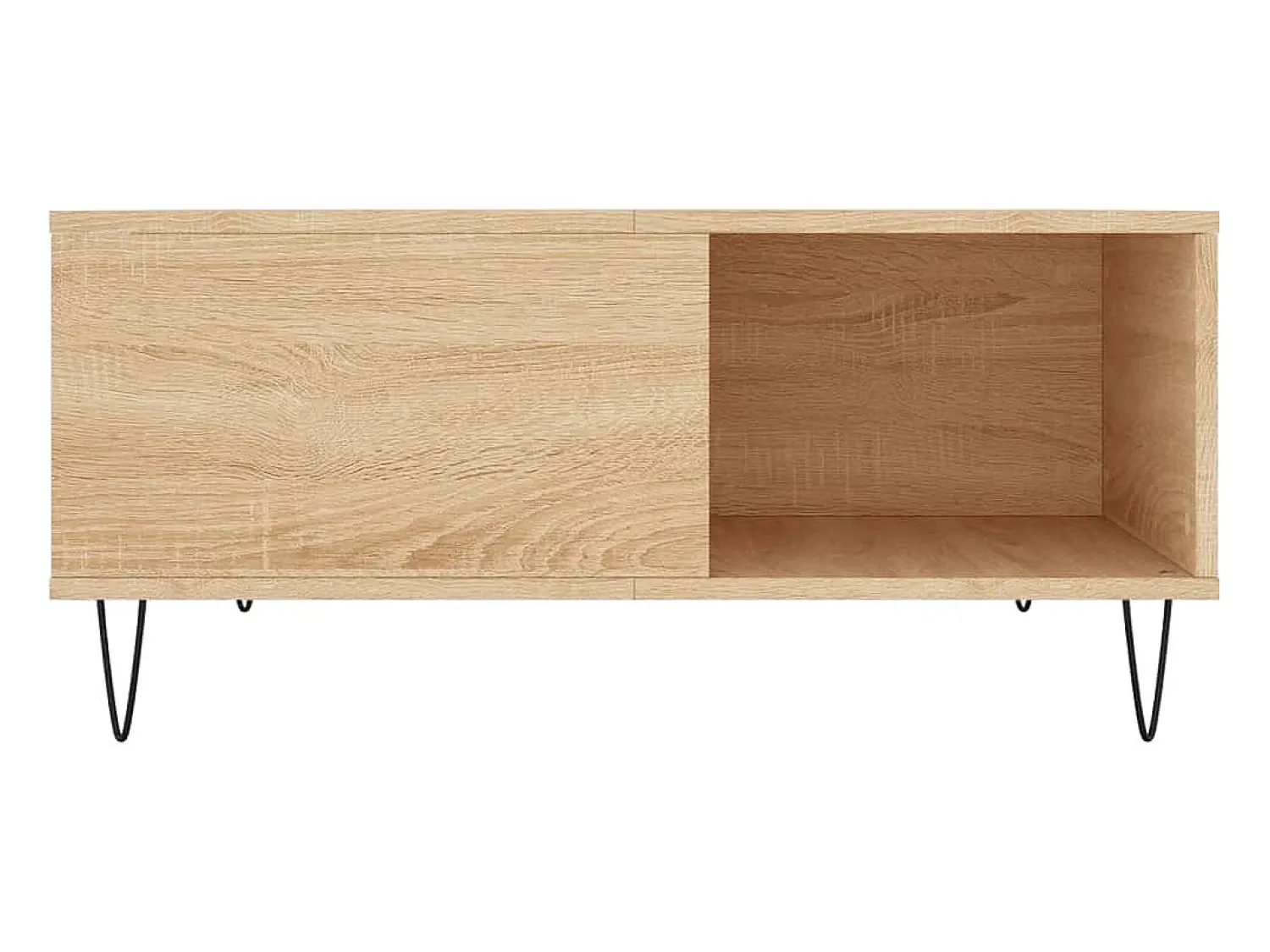 Mesa de centro | Mesa de apoio 80x80x36.5 cm derivados madeira carvalho sonoma^ Mesa De Centro