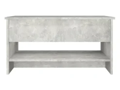 Mesa de centro | Mesa de apoio 80x50x40 cm derivados de madeira cimento^ Mesa De Centro