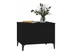 Mesa De Centro| Mesa de centro | Mesa de apoio 60x44.5x45 cm derivados de madeira Preto