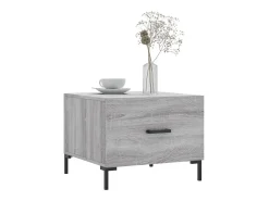 Mesa De Centro| Mesa de centro | Mesa de apoio 50x50x40 cm derivados madeira sonoma cinza Cinzento